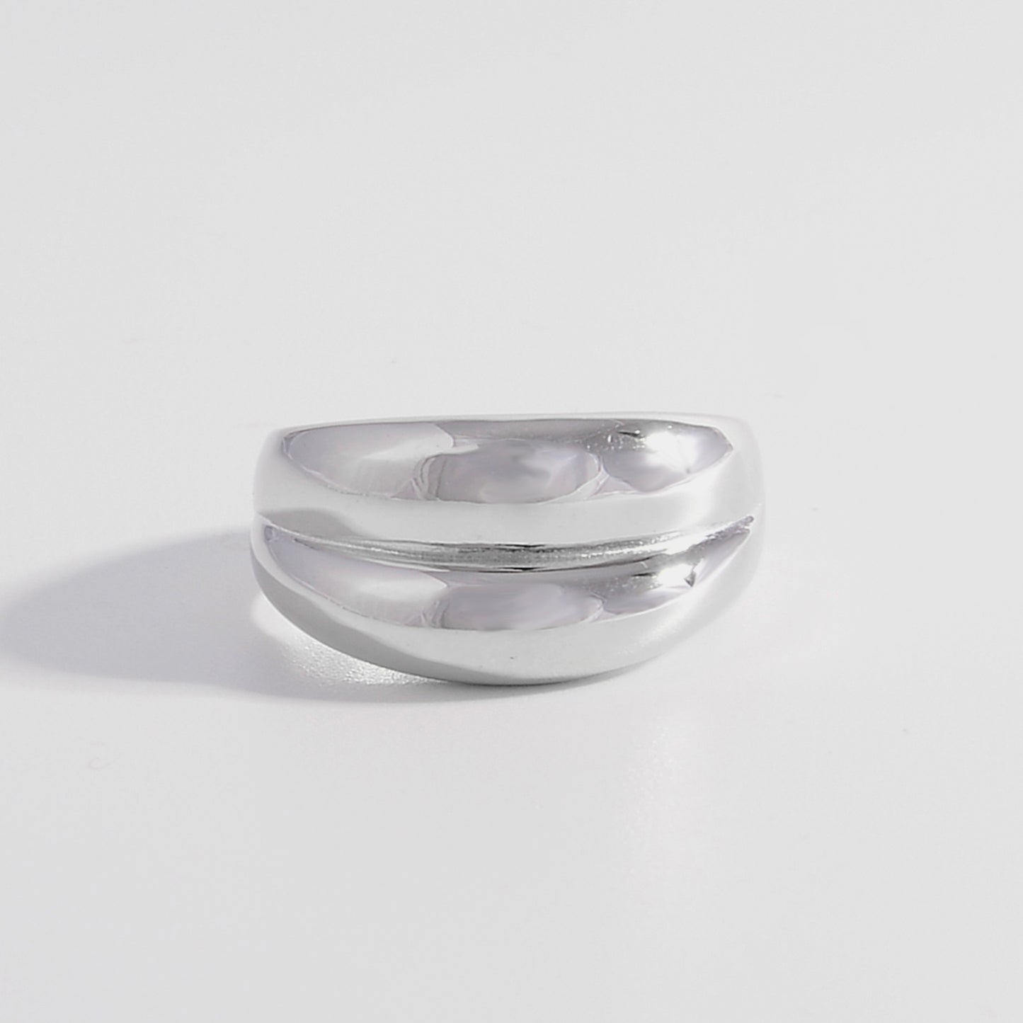 925 Sterling Silver Bulging Ring nt