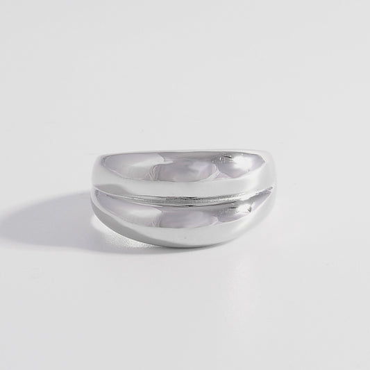 925 Sterling Silver Bulging Ring nt