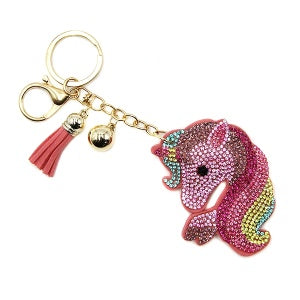🦄💖 Sparkle Unicorn Keychain – Pink Magic Charm for Bags & Keys 💖🦄