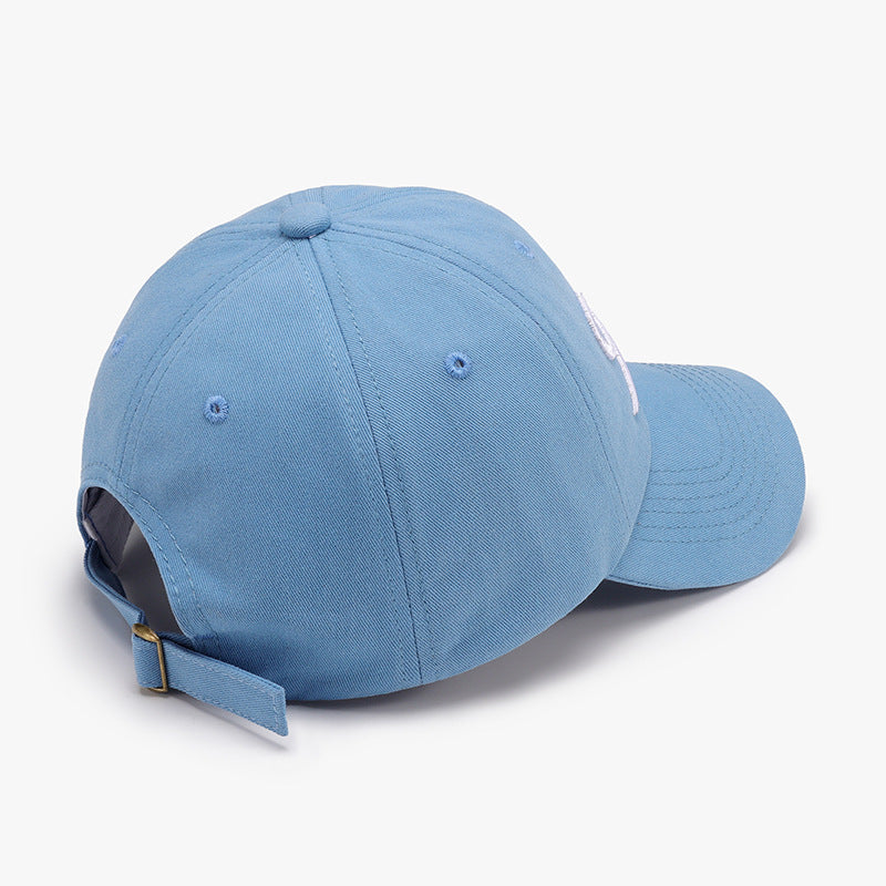 Bow Embroidered Cotton Baseball Cap with Pony Tail Hole nt