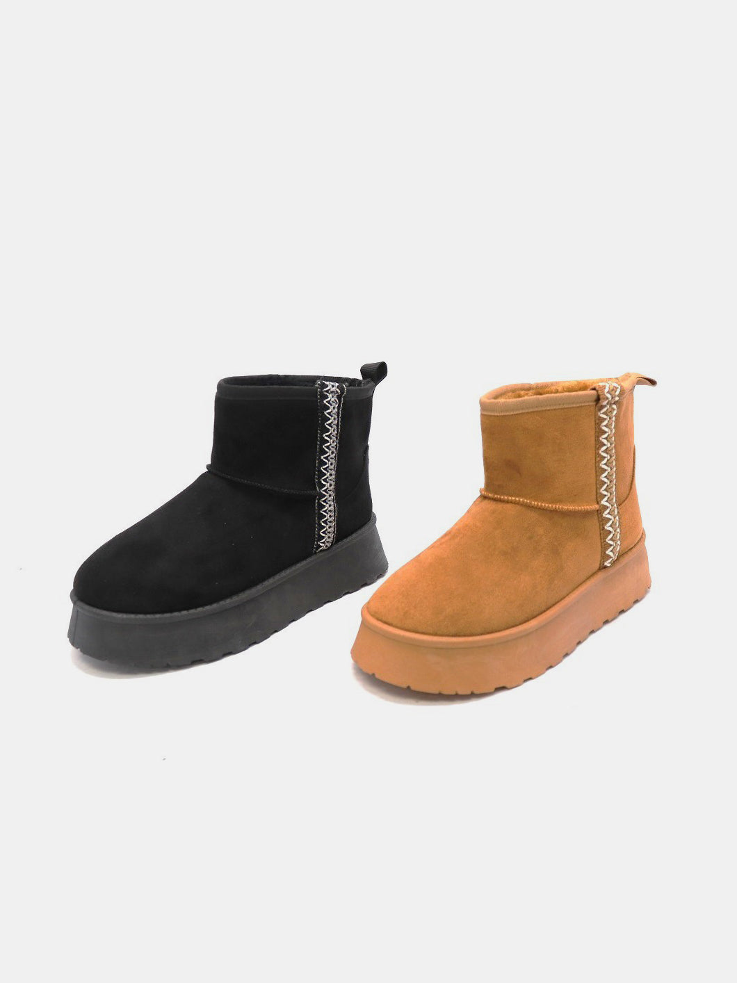 WILD DIVA Round Toe Platform Boots tt