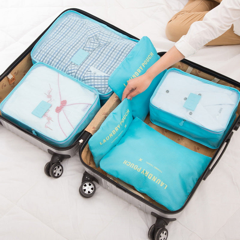 6-Piece Travel Storage Bag Set – Waterproof & Spacious al/tt