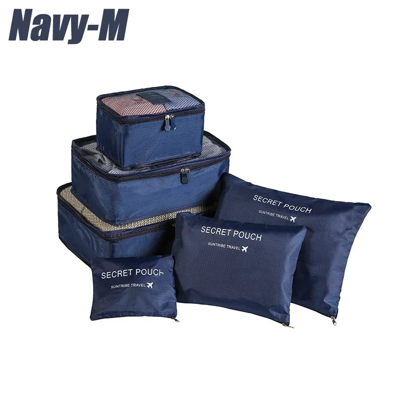 6-Piece Travel Storage Bag Set – Waterproof & Spacious al/tt
