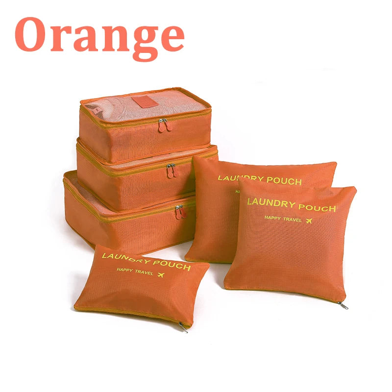 6-Piece Travel Storage Bag Set – Waterproof & Spacious al/tt