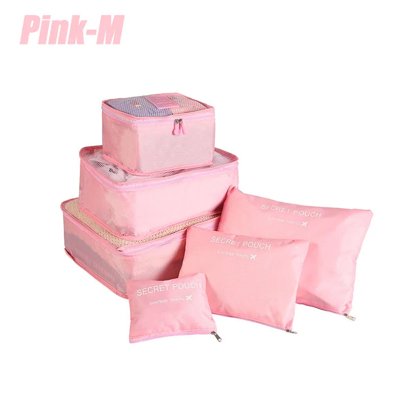6-Piece Travel Storage Bag Set – Waterproof & Spacious al/tt