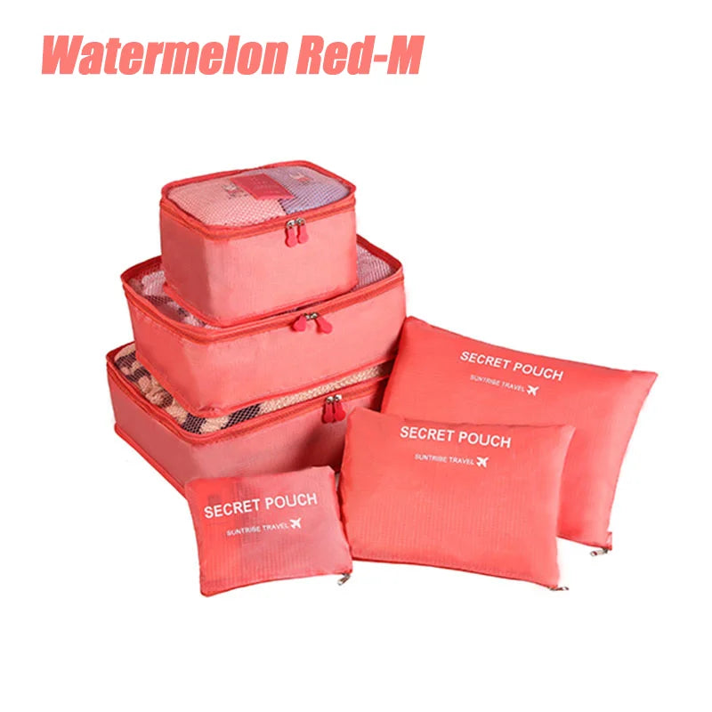 6-Piece Travel Storage Bag Set – Waterproof & Spacious al/tt