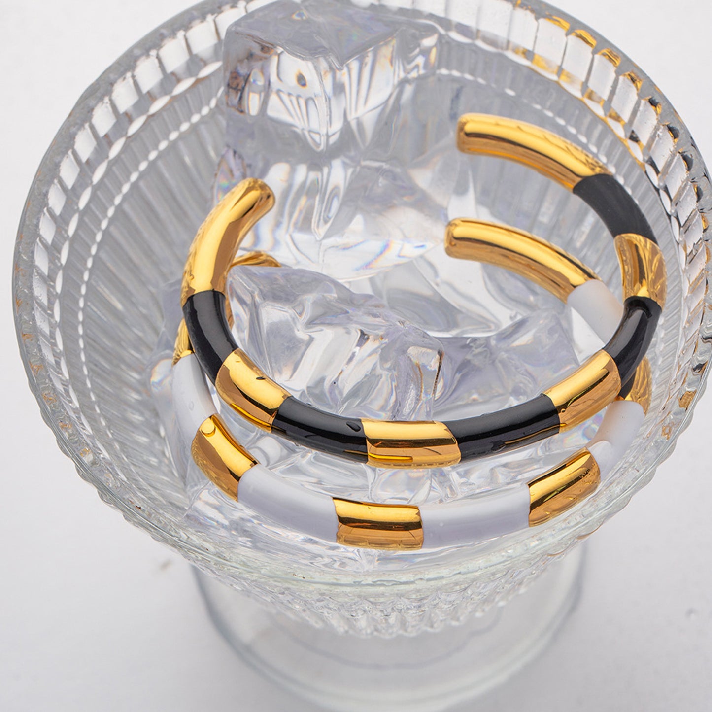 18K Gold-Plated Stainless Steel Bracelet - Gold Spiral