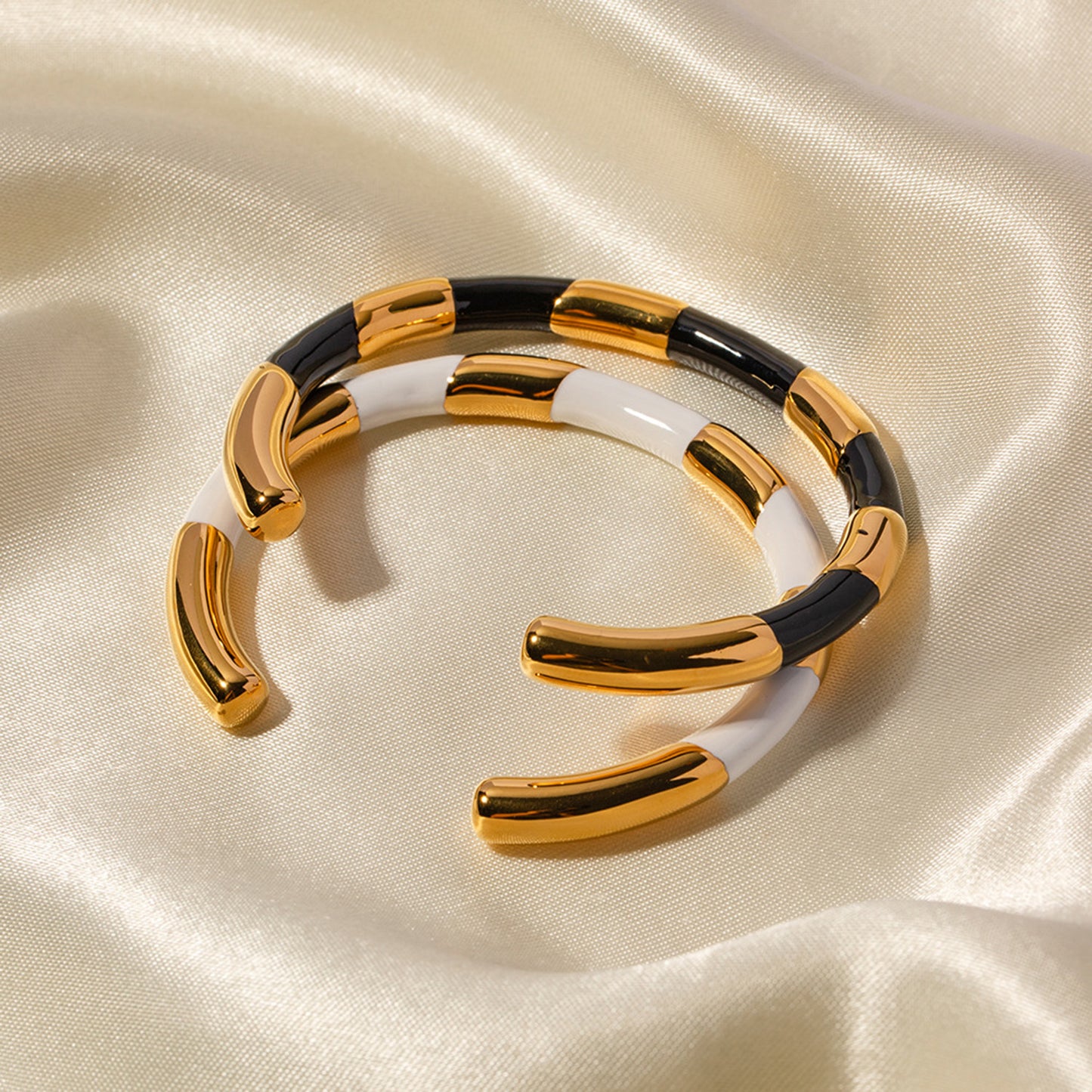 18K Gold-Plated Stainless Steel Bracelet - Gold Spiral