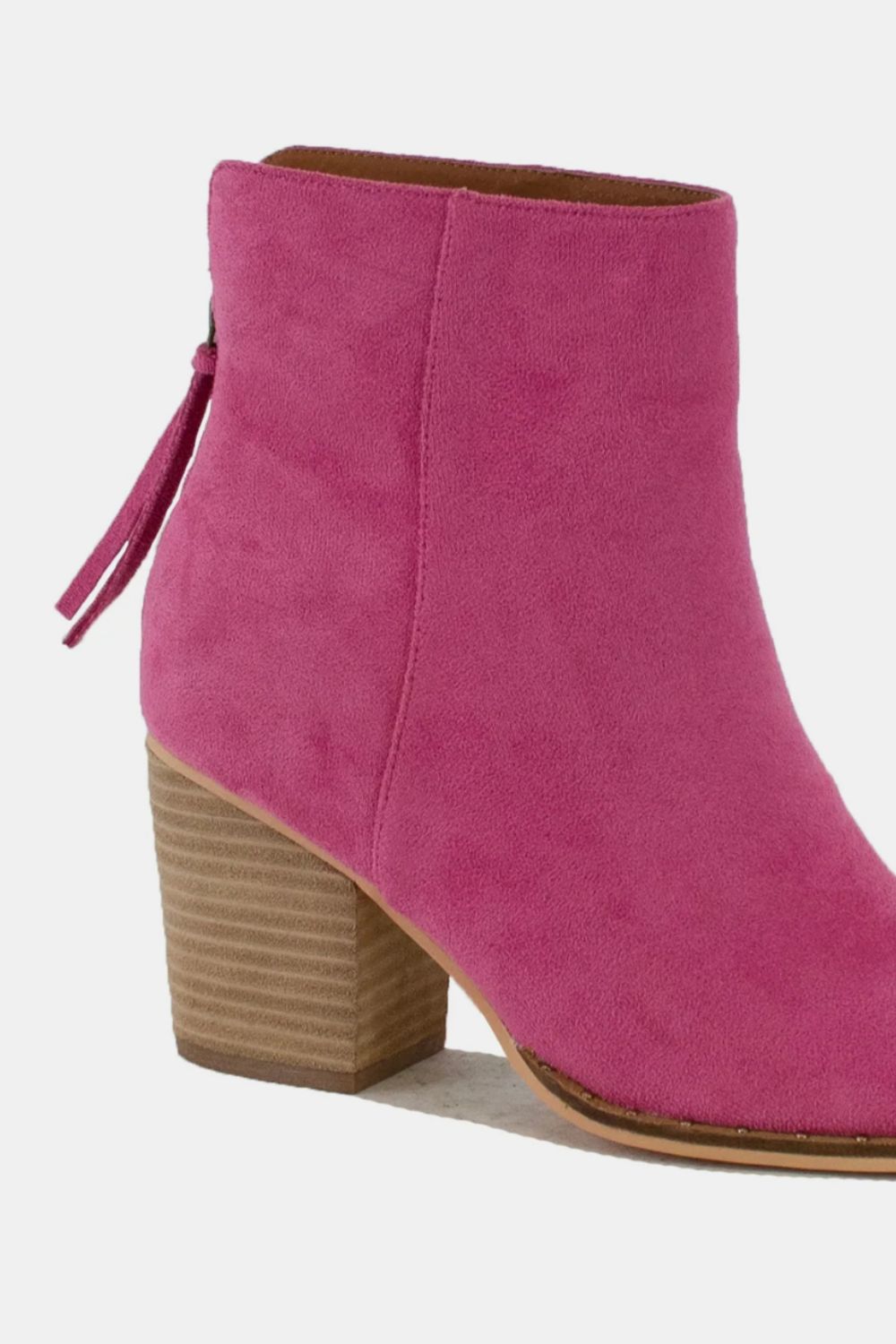 Beast Fashion Suede Point Toe Ankle Booties tt