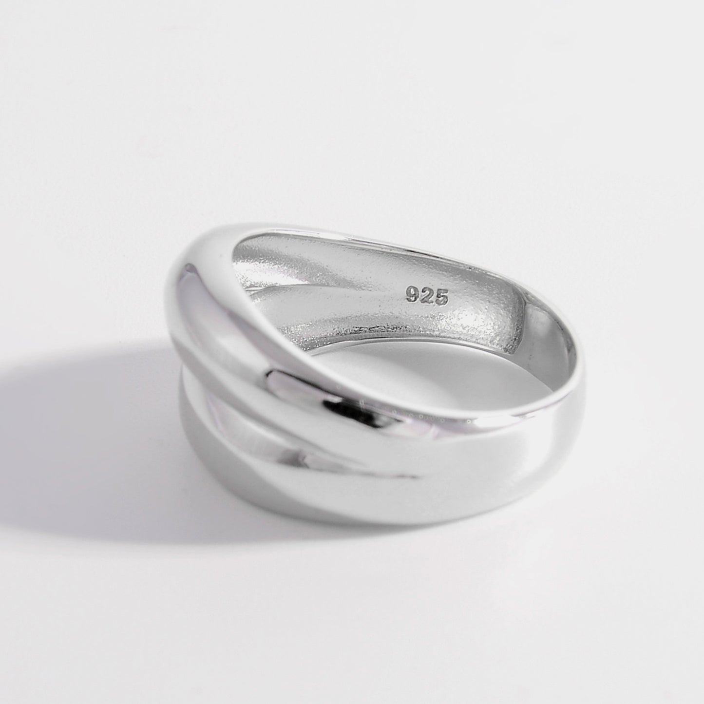 925 Sterling Silver Bulging Ring nt