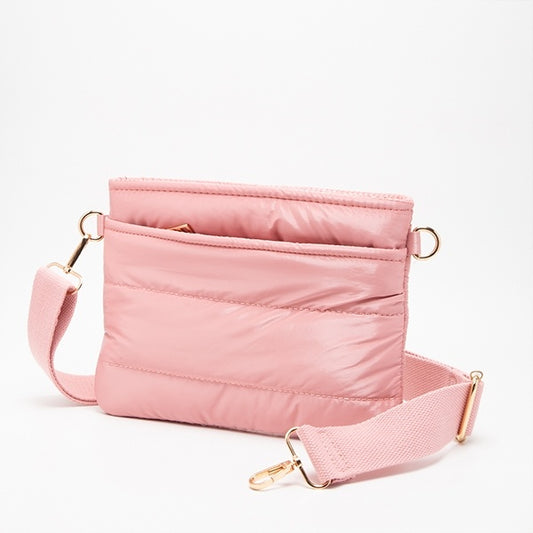 🎀✨🥰 Glossy Glam Quilted Crossbody – Pink Perfection 🥰✨🎀 tt/ps