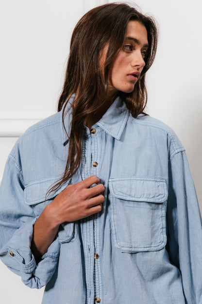 BiBi Brushed Plaid Crop Jacket with Pockets