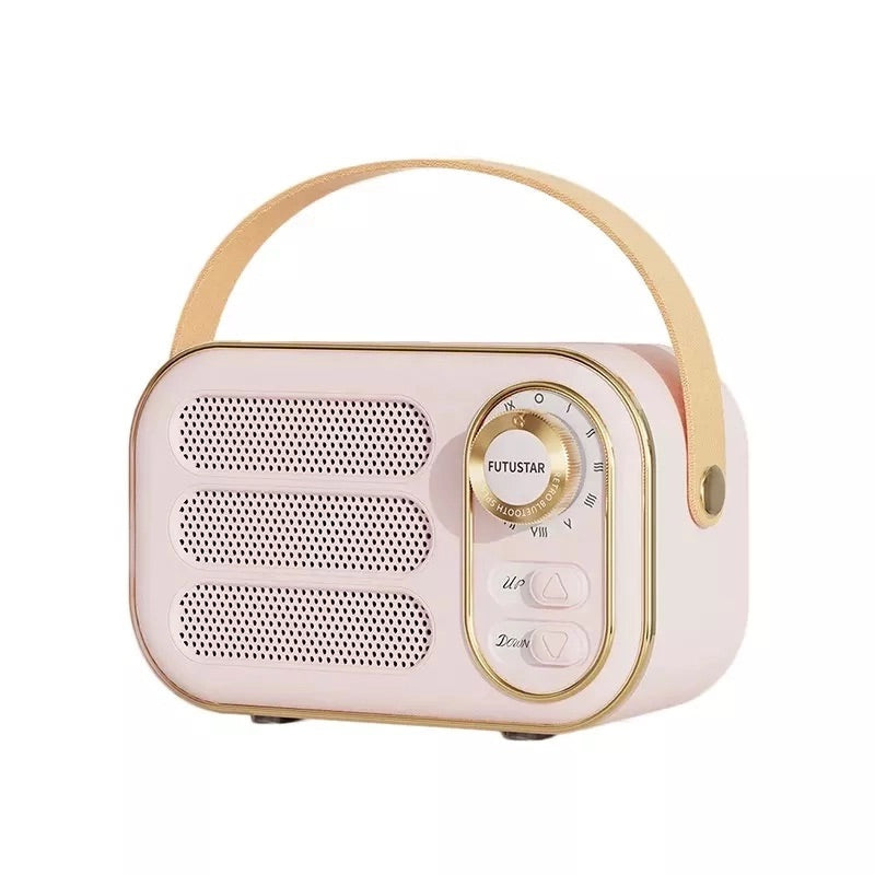 Pink Vintage Bluetooth Radio/jj