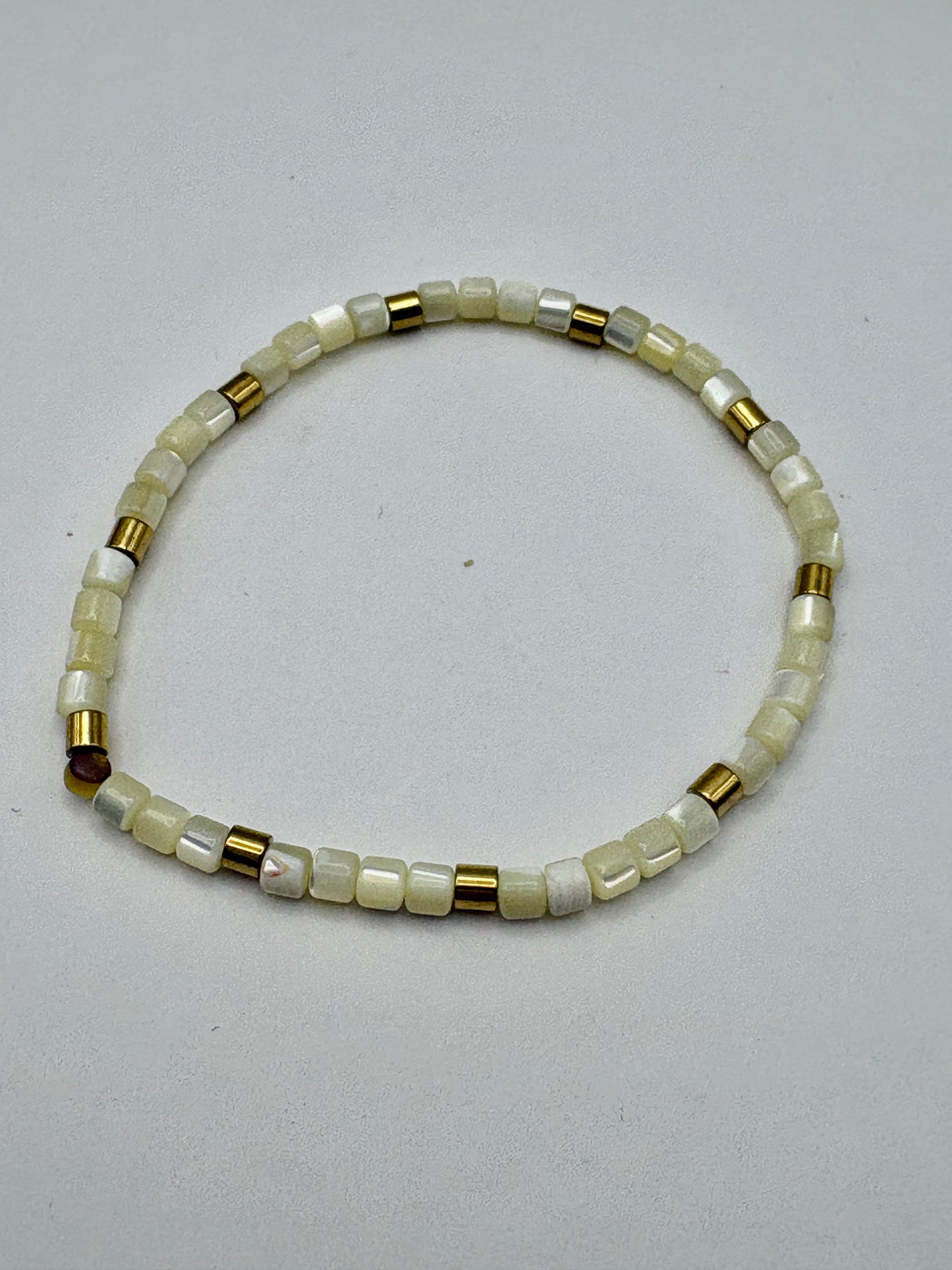 Bohemian Natural Shell Bracelet Set/White/jj/Code #2