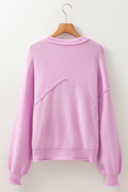 I Love Pink Cotton Candy Sweater