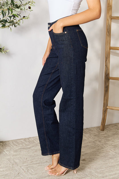 Judy Blue Full Size High Waist Wide Leg Jeans