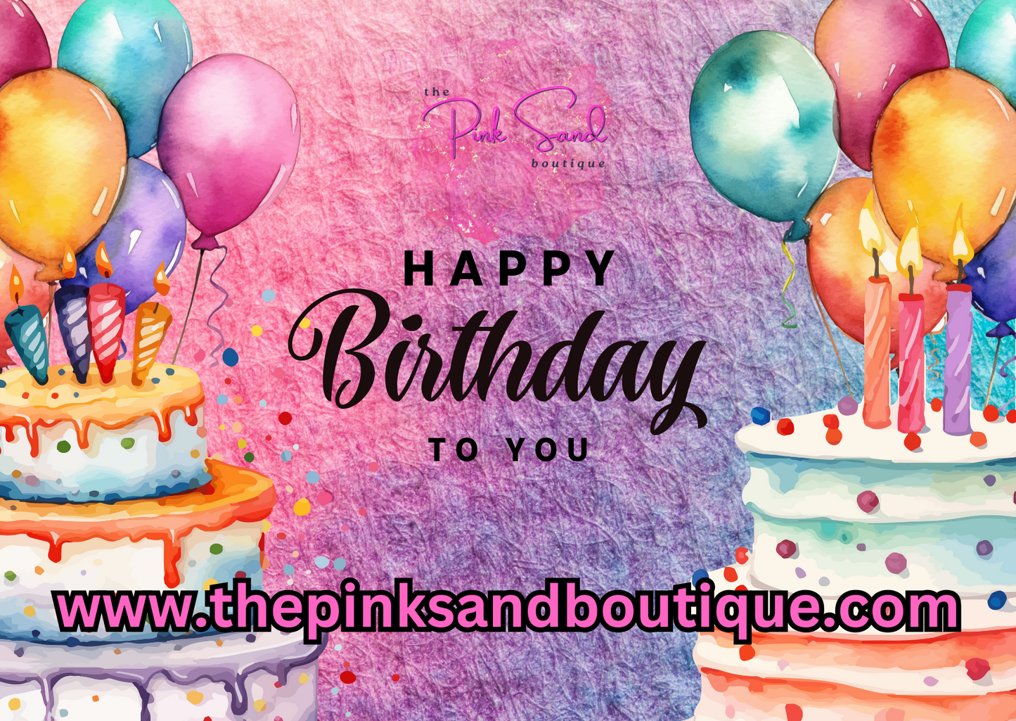 Birthday Gift Card for The Pink Sand Boutique